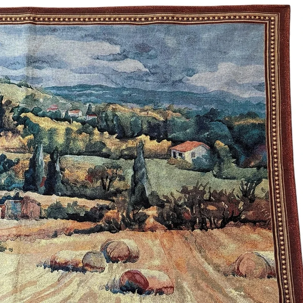 Riddle Home & Gift French Tapestry Rod Pocket Wall Hanging Tuscan‎ Landscape